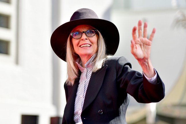 HOLLYWOOD, CALIFORNIA - AUGUST 11: Diane Keaton attends the Handprint and Footprint in Cement Ceremony for Actress Diane Keaton hosted by TCL Chinese Theatre on August 11, 2022 in Hollywood, California. (Photo by Jerod Harris/Getty Images)