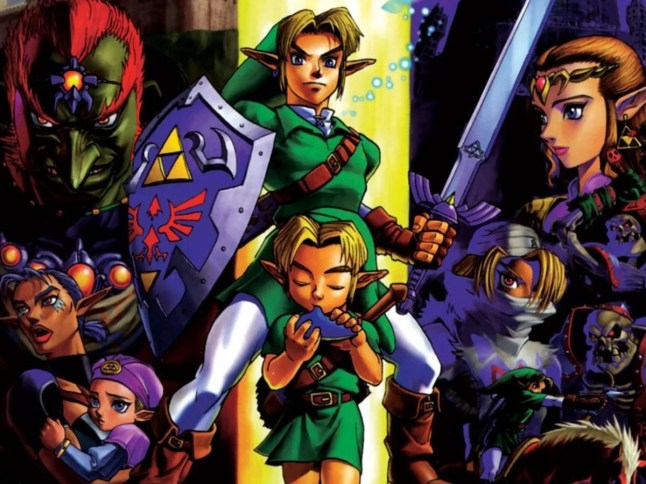 Zelda: Ocarina Of Time artwork of Link