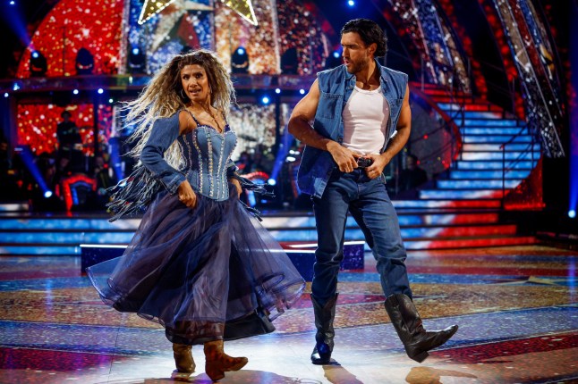 Balvinder Sopal and Julian Caillon dancing on Strictly Come Dancing.
