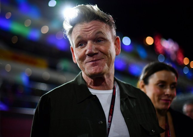 LAS VEGAS, NEVADA - NOVEMBER 22: Gordon Ramsay on the grid prior to the F1 Grand Prix of Las Vegas at Las Vegas Strip Circuit on November 22, 2025 in Las Vegas, Nevada. (Photo by James Sutton - Formula 1/Formula 1 via Getty Images)