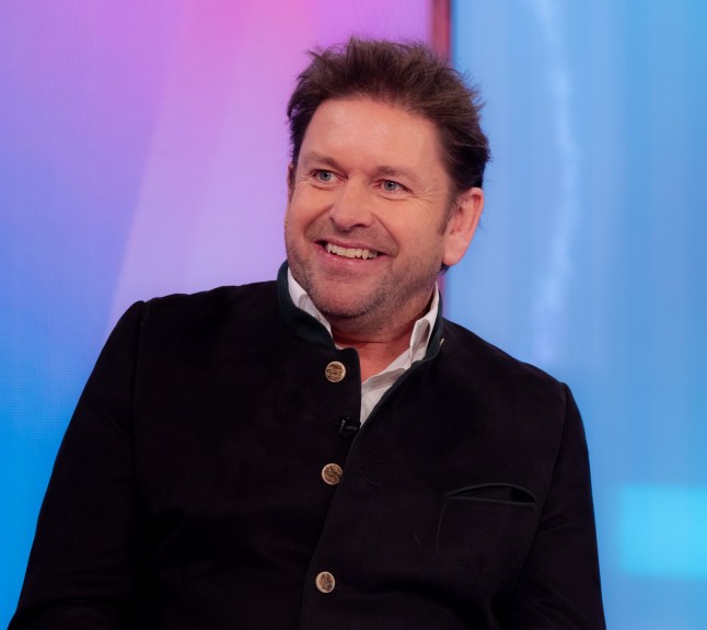 Editorial use only Mandatory Credit: Photo by Ken McKay/ITV/Shutterstock (15915536h) James Martin 'Loose Women' TV show, London, UK - 24 Nov 2025