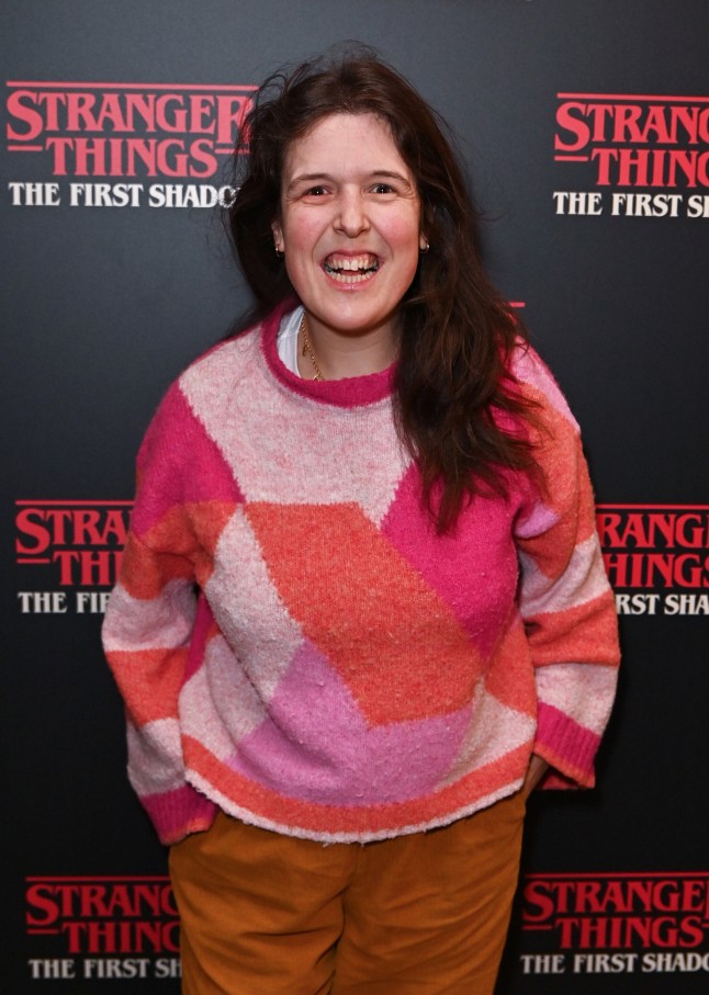 LONDON, ENGLAND - NOVEMBER 26: Rosie Jones attends the Gala Performance of "Stranger Things: The First Shadow" at The Phoenix Theatre on November 26, 2025 in London, England. (Photo by Laura Rose/Dave Benett/Getty Images)
