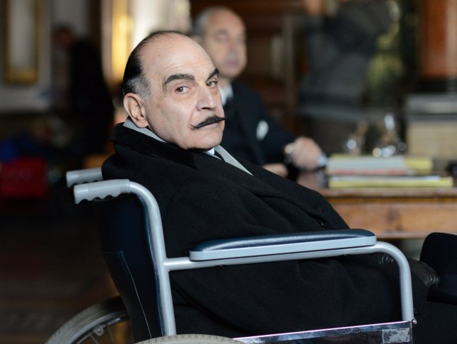 Editorial use only Mandatory Credit: Photo by ITV/Shutterstock (3555394bd) David Suchet 'Poirot' Curtain : Poirot's Last Case. TV Programme. - 13 Nov 2013 An ailing Poirot returns to Styles with Hastings nearly three decades after solving their first mystery together there in order to prevent an unscrupulous and ingenious serial killer from claiming more victims.