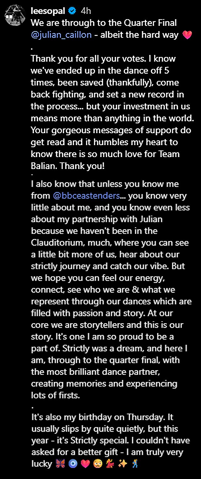 Strictly star who's been in most dance-offs 'reveals why viewers haven't seen her as much' Picture: leesopal METROGRAB