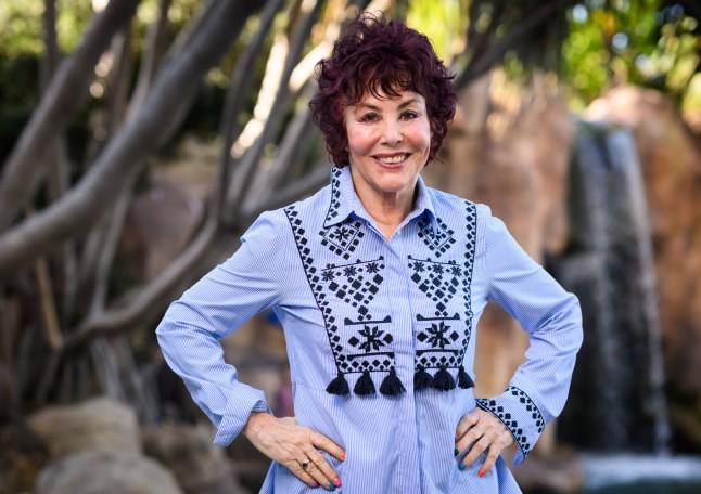 Ruby Wax poses at the hotel after being evicted from camp'I'm a Celebrity... Get Me Out of Here!