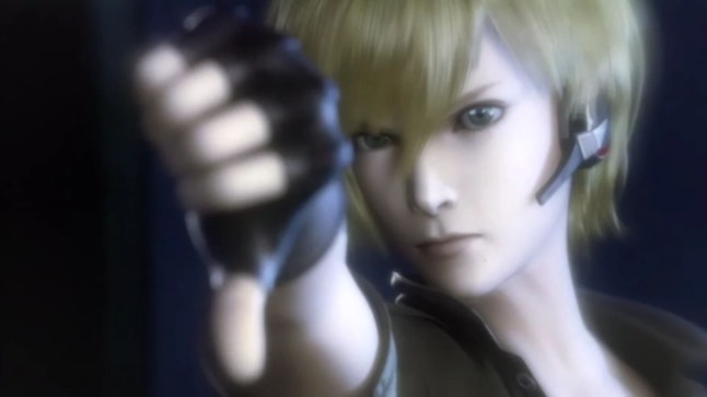 Samus Aran showing a thumbs down sign in Metroid: Other M