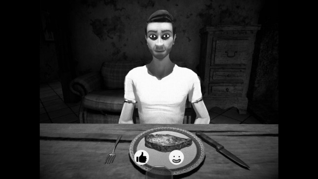 Horses screenshot of a man looking at the camera