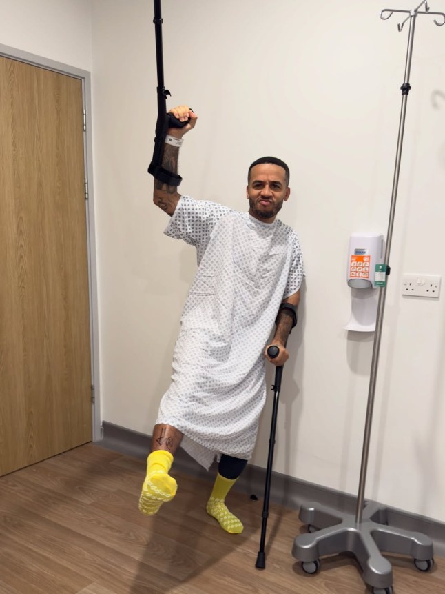 JLS member Aston Merrygold in hospital
