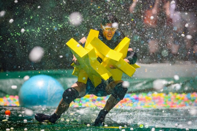 STRICT EMBARGO - NOT FOR USE BEFORE 22:15 GMT, 06 Dec 2025 - EDITORIAL USE ONLY Mandatory Credit: Photo by James Gourley/ITV/Shutterstock (16028672h) Bushtucker Trial, Celebrity Cyclone - Tom Read Wilson 'I'm a Celebrity... Get Me Out of Here!' TV show, Series 26, Show 21, Australia - 06 Dec 2025