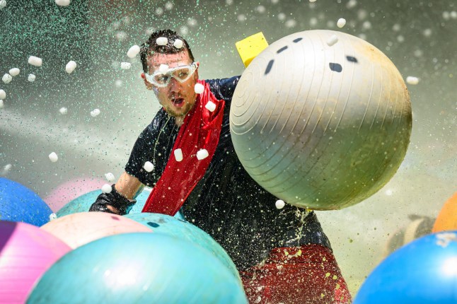 STRICT EMBARGO - NOT FOR USE BEFORE 22:15 GMT, 06 Dec 2025 - EDITORIAL USE ONLY Mandatory Credit: Photo by James Gourley/ITV/Shutterstock (16028672ac) Bushtucker Trial, Celebrity Cyclone - Aitch 'I'm a Celebrity... Get Me Out of Here!' TV show, Series 26, Show 21, Australia - 06 Dec 2025