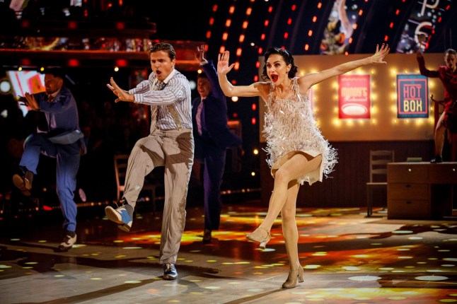 For use in UK, Ireland or Benelux countries only BBC handout photo of Amber Davies and Nikita Kuzmin during their appearance on the live show on Saturday for BBC1's Strictly Come Dancing. Issue date: Saturday December 6, 2025. PA Photo. Photo credit should read: Guy Levy/BBC/PA Wire NOTE TO EDITORS: Not for use more than 21 days after issue. You may use this picture without charge only for the purpose of publicising or reporting on current BBC programming, personnel or other BBC output or activity within 21 days of issue. Any use after that time MUST be cleared through BBC Picture Publicity. Please credit the image to the BBC and any named photographer or independent programme maker, as described in the caption.