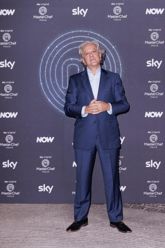 MILAN, ITALY - DECEMBER 09: Giorgio Locatelli attends the "MasterChef Italia" photocall at ON House on December 09, 2025 in Milan, Italy. (Photo by Rosdiana Ciaravolo/Getty Images)