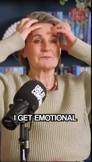 Mary Portas fights back tears as she says her brother is the biological father of her son