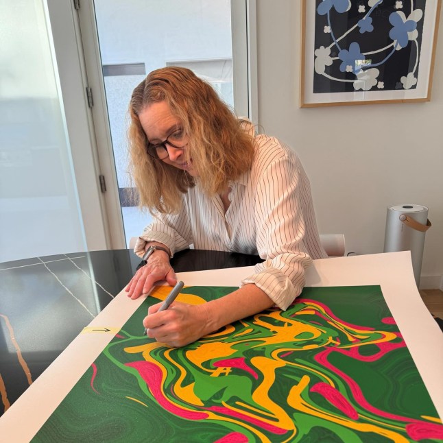 Exciting news! The cast has teamed up with @soundwaves_art and artist Tim Wakefield for a very special collection of artwork this holiday season. Tim has transformed the actual soundwaves of the Friends theme song into these beautiful designs each inspired by a different character, and each cast member has autographed their own small run of artworks. And in collaboration with the estate of @mattyperry4 we have produced a very limited edition of artworks embossed with Matthew's official signature. All profits will be supporting charities chosen by the cast, including the @MatthewPerryFoundation and their work helping those struggling with the disease of addiction. Link in bio to get one.