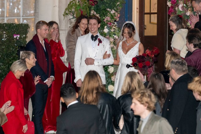 Sam Vanderpump marries Alice Yaxley at Chelsea registry office, 14th December 2025.