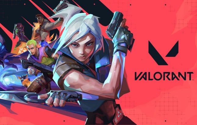 Key art showing agents in Valorant