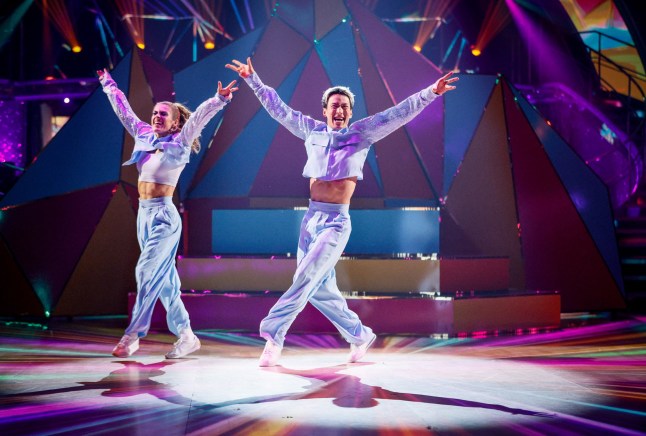 For use in UK, Ireland or Benelux countries only BBC handout photo of Karen Carney and Carlos Gu during the live show on BBC1's Strictly Come Dancing. Picture date: Saturday December 20, 2025. PA Photo. Photo credit should read: Guy Levy/BBC/PA Wire NOTE TO EDITORS: Not for use more than 21 days after issue. You may use this picture without charge only for the purpose of publicising or reporting on current BBC programming, personnel or other BBC output or activity within 21 days of issue. Any use after that time MUST be cleared through BBC Picture Publicity. Please credit the image to the BBC and any named photographer or independent programme maker, as described in the caption.