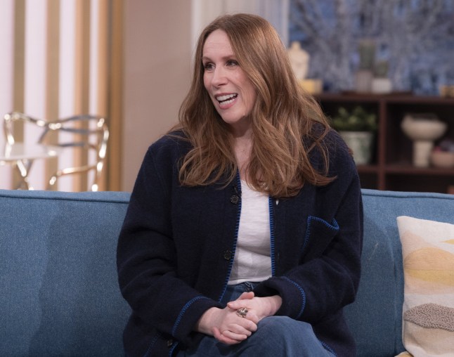 Editorial use only Mandatory Credit: Photo by Ken McKay/ITV/Shutterstock (14297126ad) Catherine Tate 'This Morning' TV show, London, UK - 12 Jan 2024