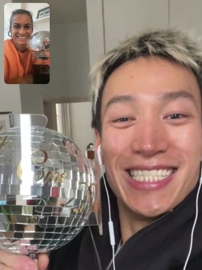 Resell - Karen Carney celebrates historic Strictly Come Dancing win after tear-jerking BBC finale Credit Instagram @kazcarney