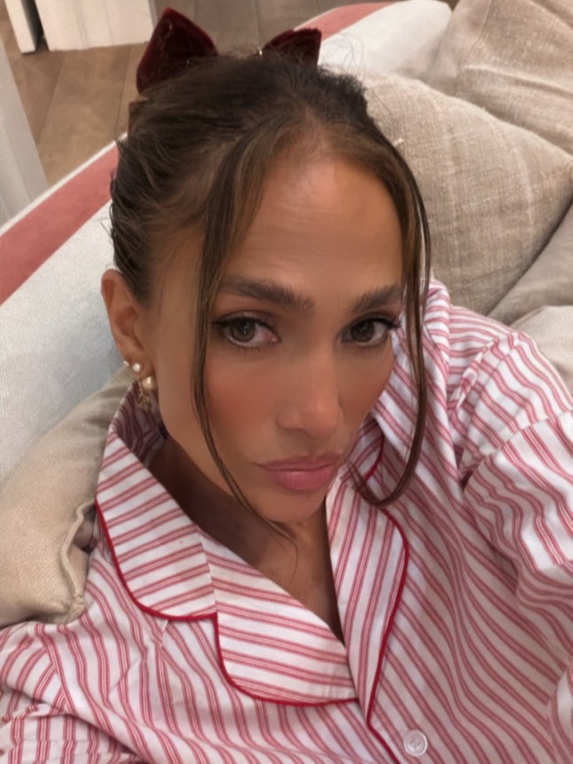 Jennifer Lopez's Instagram Post; ?Twas the night? ?;https://www.instagram.com/p/DSreTNSFbn2/?utm_source=ig_embed&ig_rid=dd8253b9-2cce-40de-806a-e42d749f88b2&img_index=6 15413137 Jennifer Lopez enjoys a cozy Christmas in matching pajamas with family including rare snap with sister Lynda