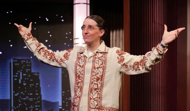 JIMMY KIMMEL LIVE! "Jimmy Kimmel Live!" airs every weeknight at 11:35 p.m. ET and features a diverse lineup of guests that include celebrities, athletes, musical acts, comedians and human interest subjects, along with comedy bits and a house band. The guests for Wednesday, December 17 included Kamala Harris ("107 Days"), and Robby Hoffman ("Wake Up"). (Disney/Randy Holmes) ROBBY HOFFMAN (Photo by Randy Holmes/Disney via Getty Images)