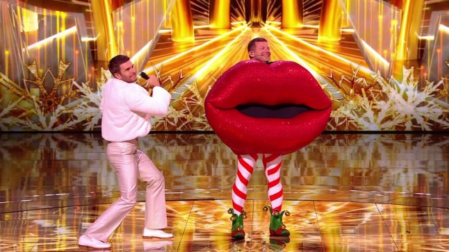 Dermot O'Leary, The Masked Singer Christmas Special (Picture: ITV)