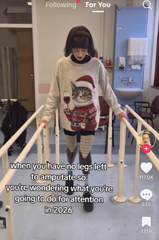 Celebrity Traitors star Ruth Codd walks for first time since having second leg amputated