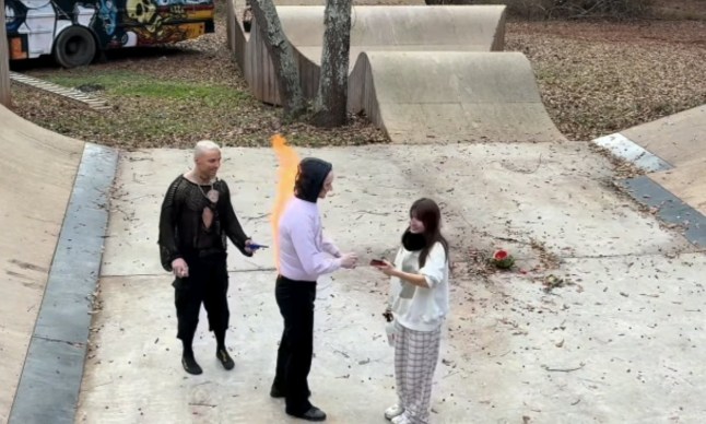 Wrestling star sets his own brother on fire in 'proposal gone wrong'