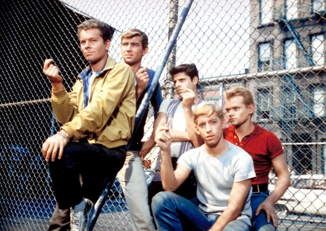 Editorial use only. No book cover usage. Mandatory Credit: Photo by Everett/Shutterstock (570821ar) WEST SIDE STORY, Russ Tamblyn (front) - 1961 VARIOUS - 1960S